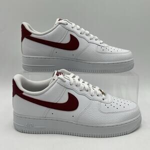 Mens Sz 13 Nike Air Force 1 White Team Red Athletic Sneakers CZ0326 100